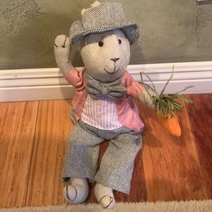Easter Bunny Rabbit with Bow Tie and Hat